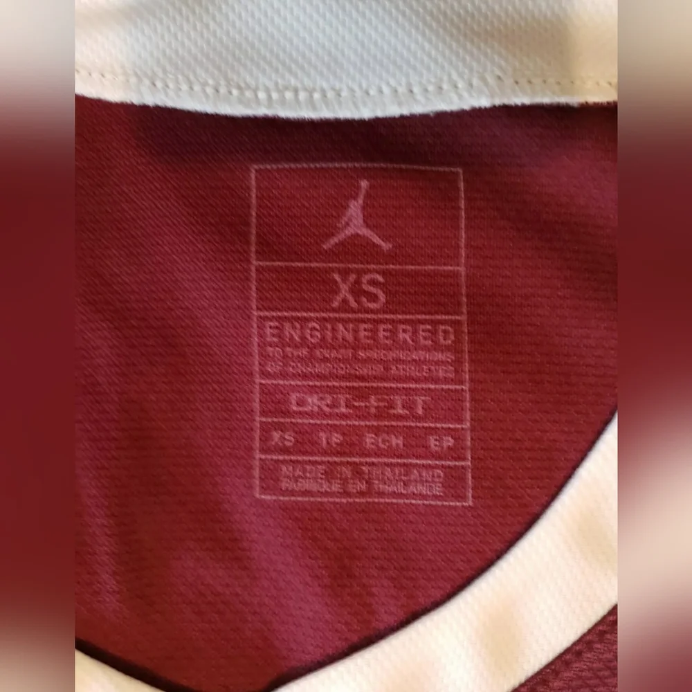 Women's Nike Jordan Jumpman Basketball Jersey Maroon/White Size XS